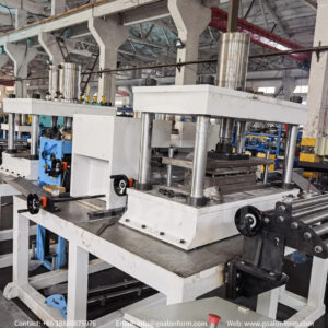High Auto Stretched Hole Double-Fold Shelf Panel Roll Forming Machine (1)