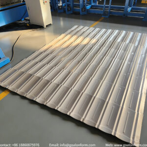 High-Speed Efficient Auto Stacker Metal Bond Roof Tile Roll Forming Machine Hydraulic Punch & Cut (3)