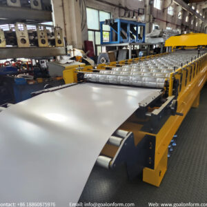 High-Speed Efficient Auto Stacker Metal Bond Roof Tile Roll Forming Machine Hydraulic Punch & Cut (4)