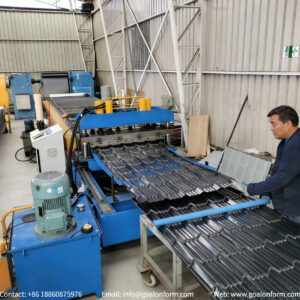 High-Speed Long Span Corrugated Roof Tile Roll Forming Machine Flying Hydraulic Cut Efficient (3)