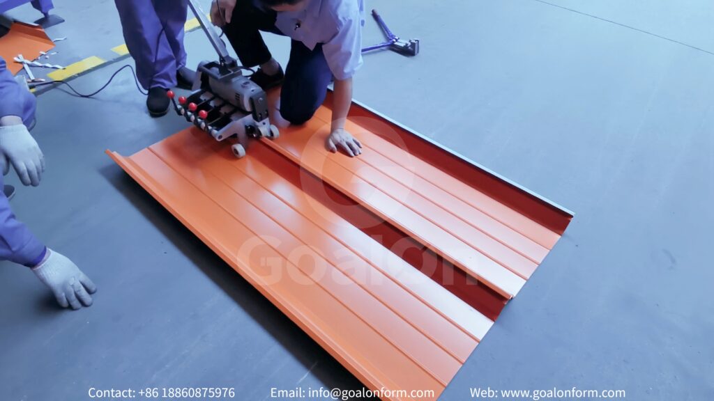 electrical seamer for Standing seam roll forming machine