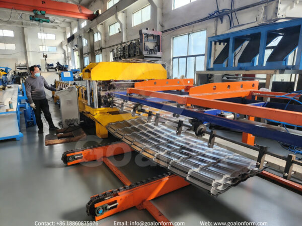 roof tile roll forming machine auto stacker