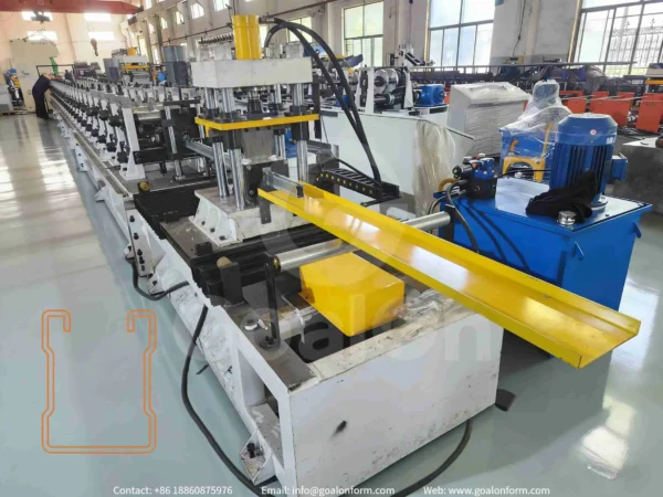 strut channel roll forming machine