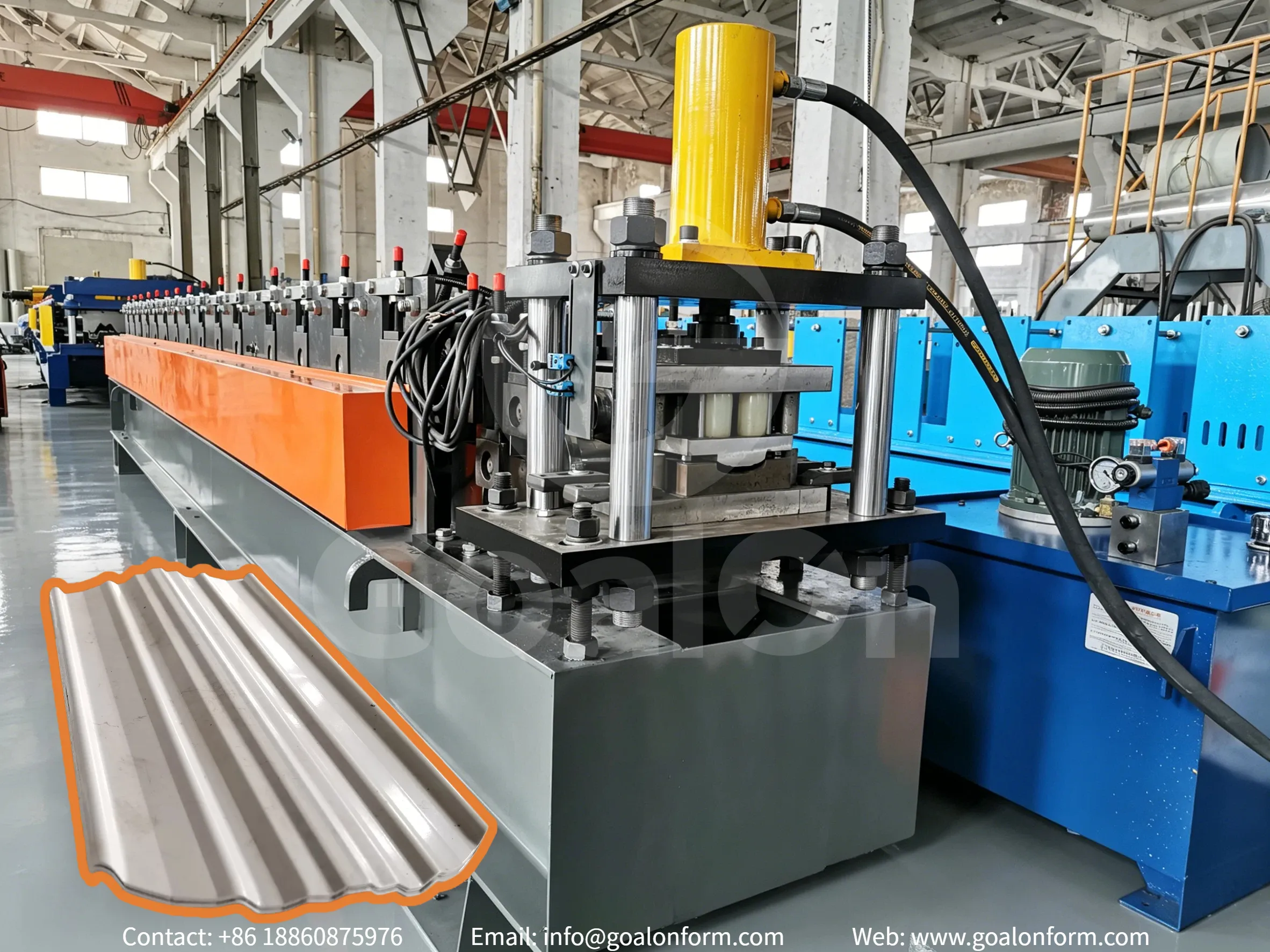 euro picket fence roll forming machine
