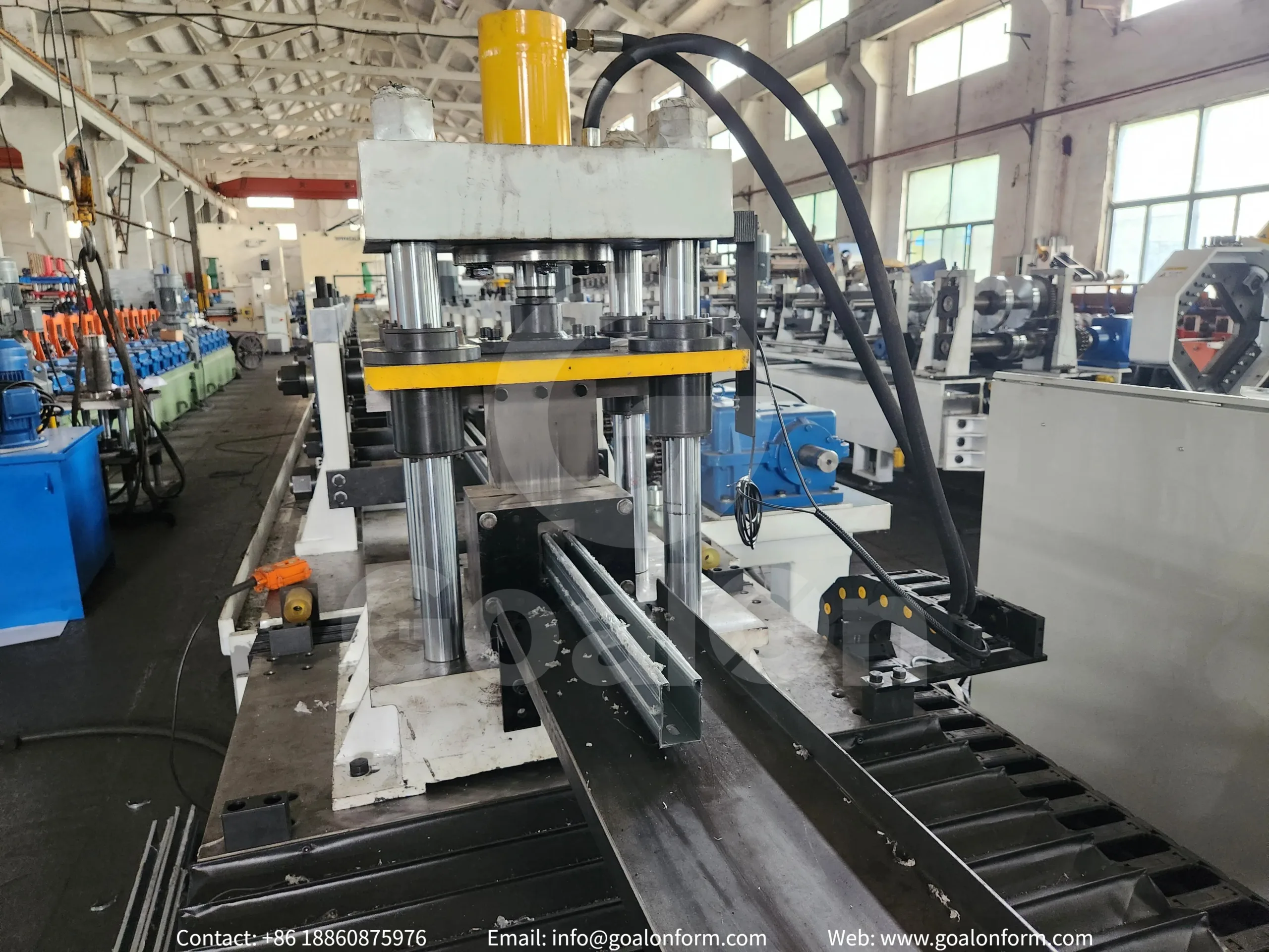 Complete strut channel roll forming machine production line for Uni Strut channel manufacturing