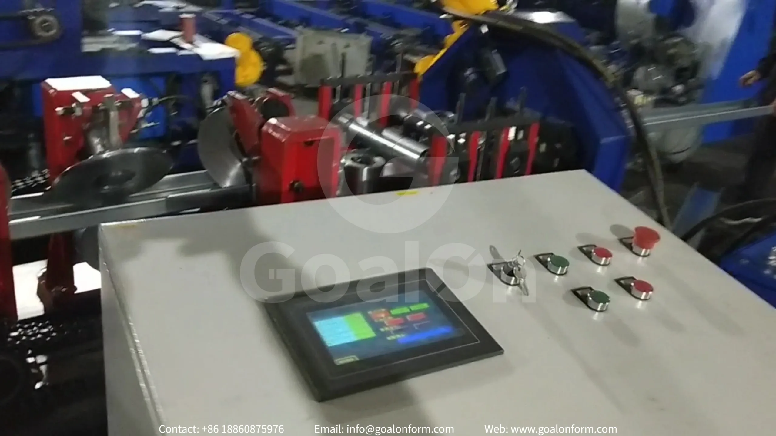 roll forming machine commissioning