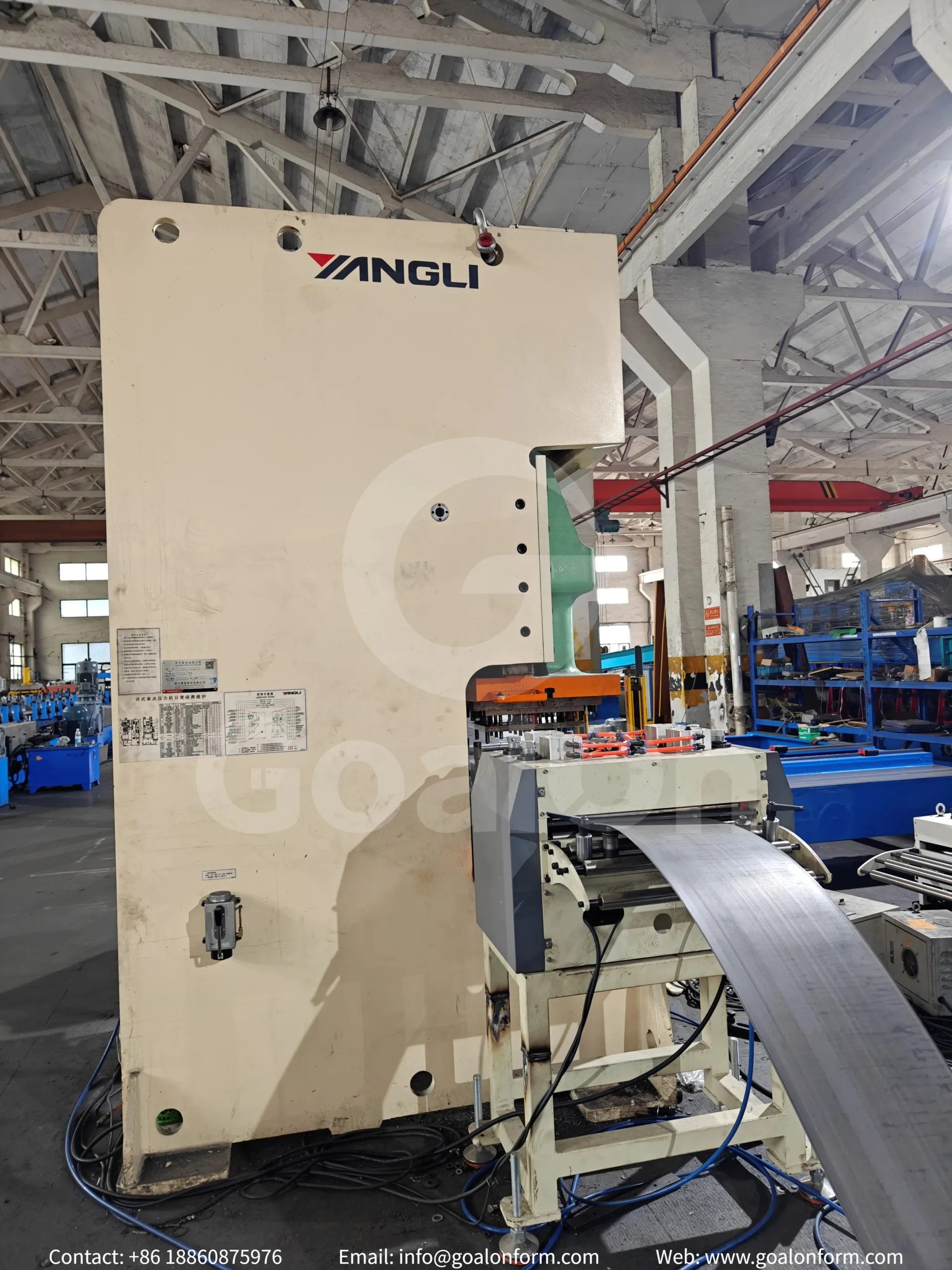 punch press for roll forming machine