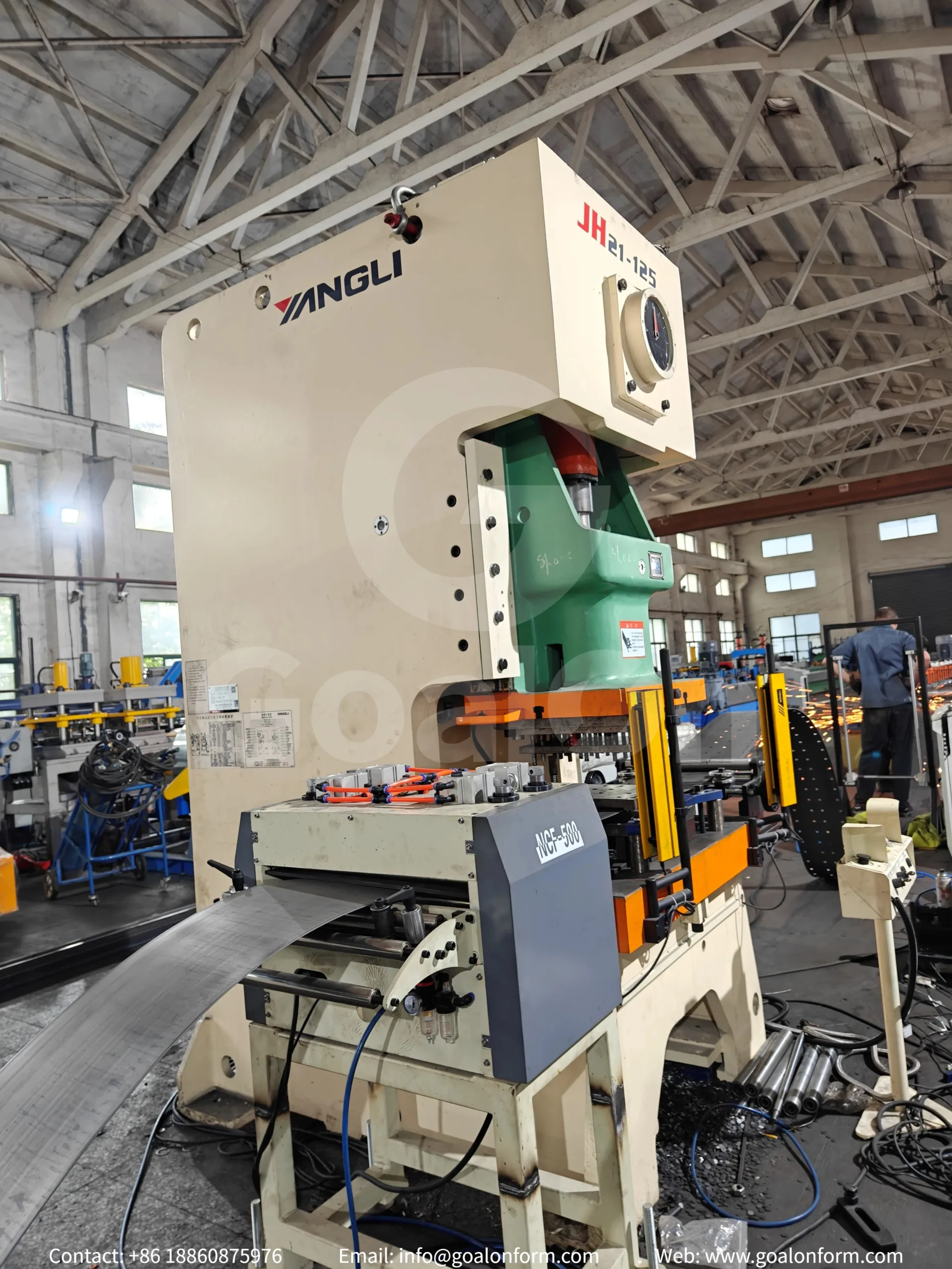 punch press for roll forming machine