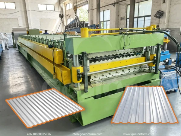 2-In-1 Roll Forming Machine Corrugated Panel+Trapezoidal Panel