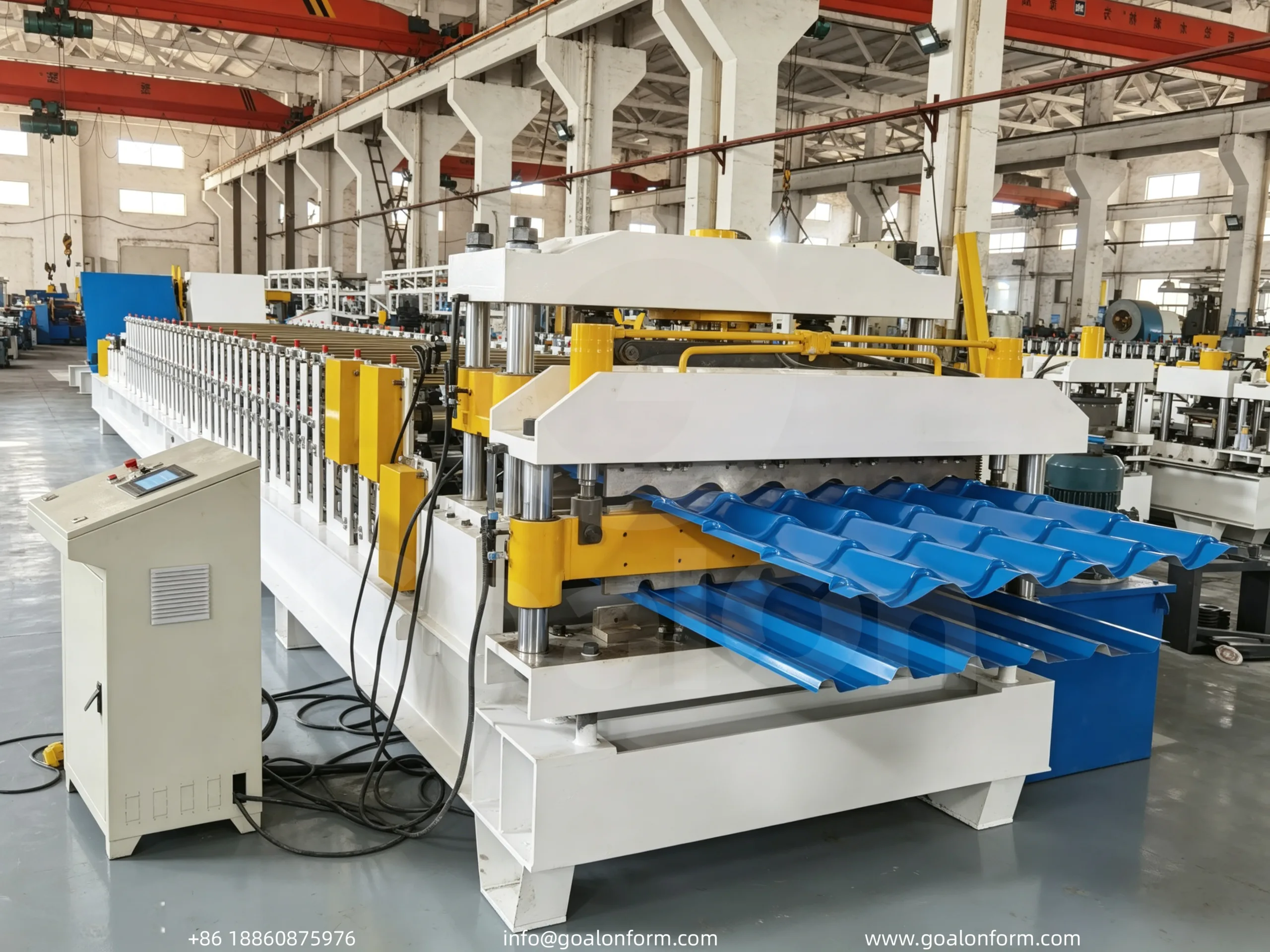 2-In-1 Roll Forming Machine Roof Tile+Trapezoidal Panel