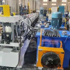 Dual-Size Strut Channel Roll Forming Machine with Post-Punching (2)