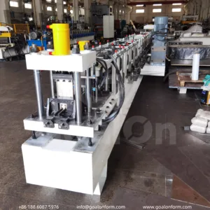 Dual-Size Strut Channel Roll Forming Machine with Post-Punching (3)
