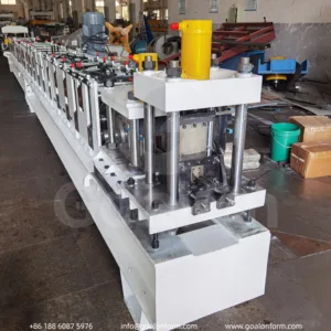 Dual-Size Strut Channel Roll Forming Machine with Post-Punching (4)