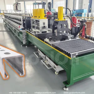 Flying-Punching & Cutting Ribbed Strut Channel Roll Forming Machine (1)