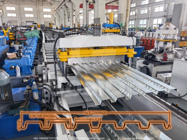 High-Speed B Deck Roll Forming Machine