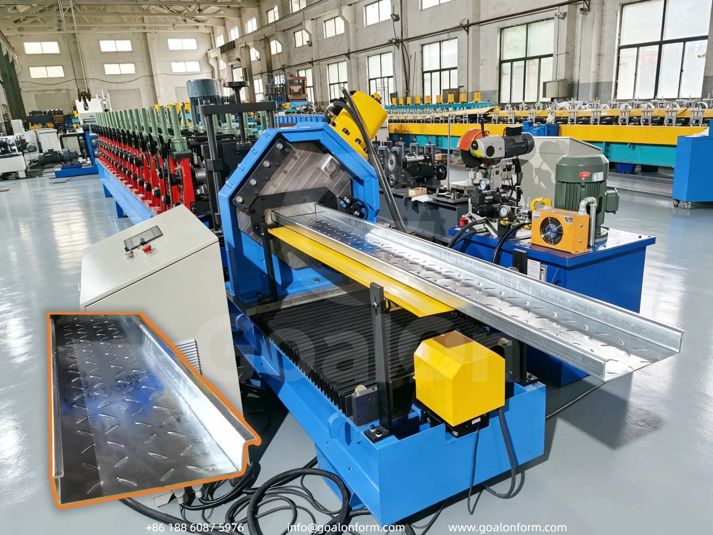 High-Speed Embossing Scaffold Plank Roll Forming Machine