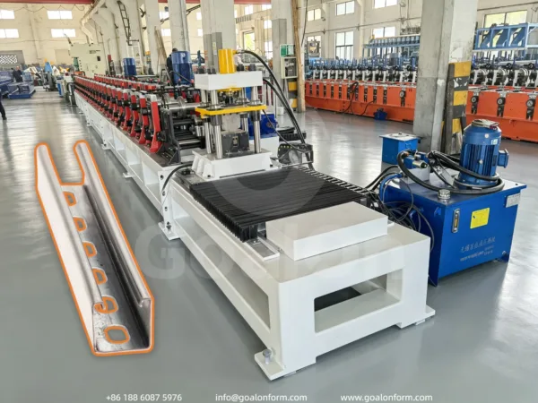 High-speed 4162mm Strut Channel Roll Forming Machine (1)