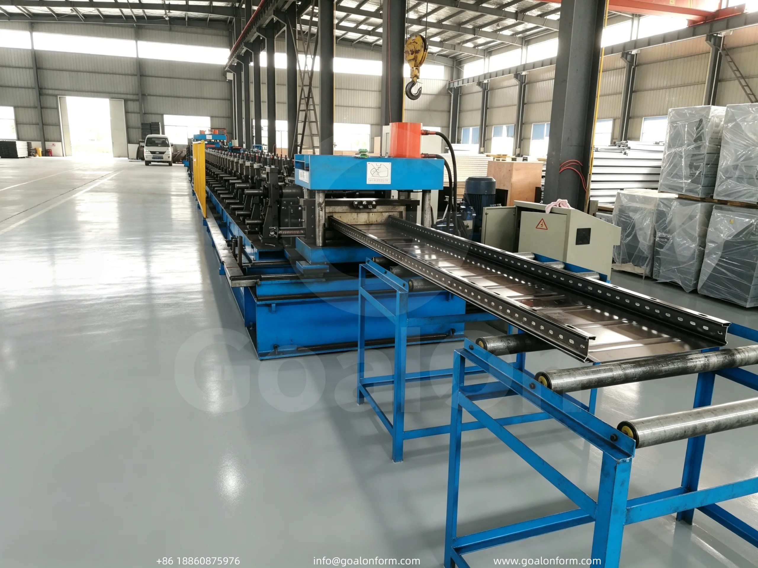 Hydraulic Punch Cable Tray Roll Forming Production Line