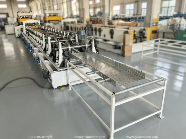 Hydraulic Punch Perforated Cable Tray Roll Forming Production Line