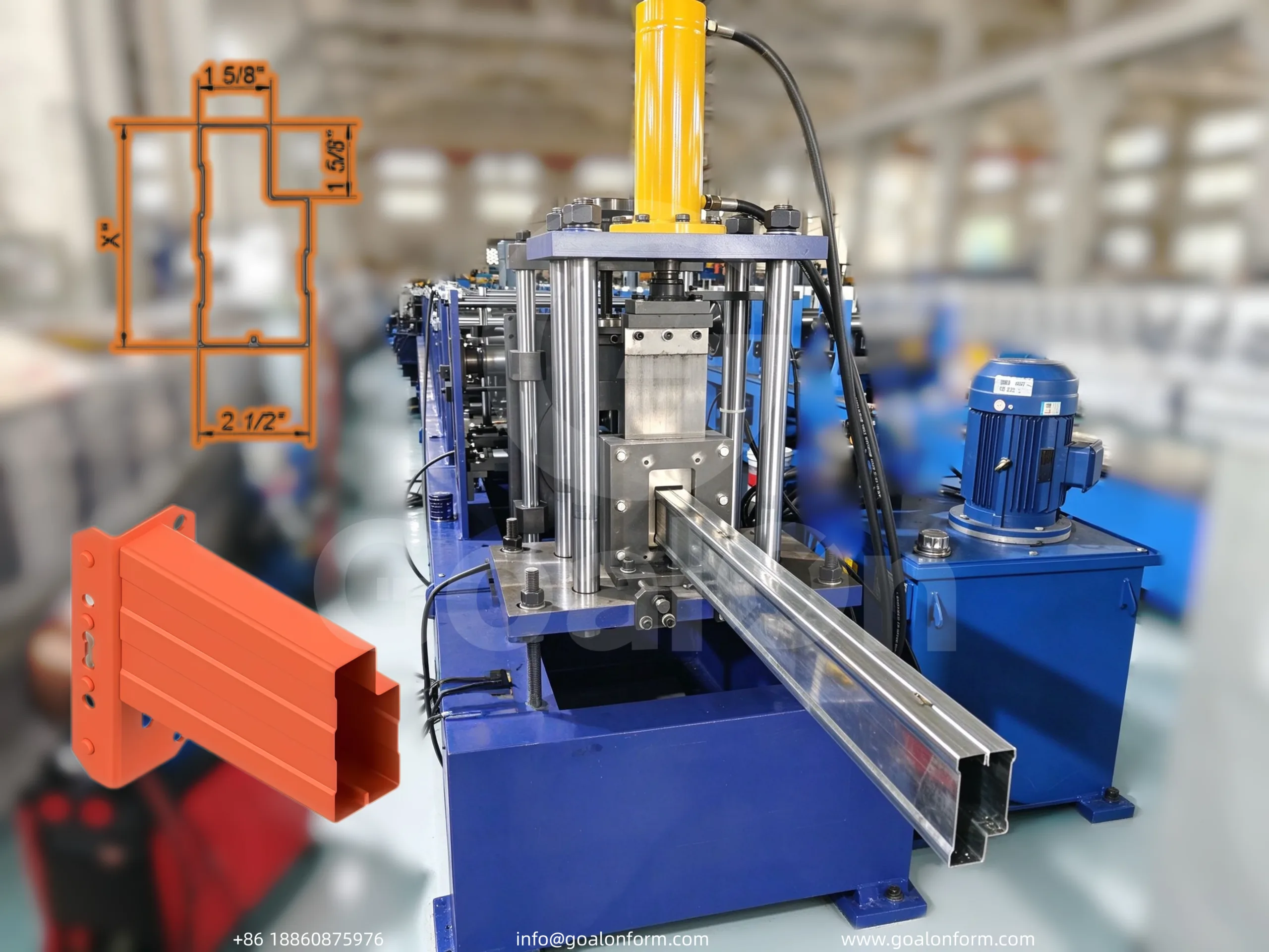Pallet Rack Rib Step Beam Roll Forming Machine
