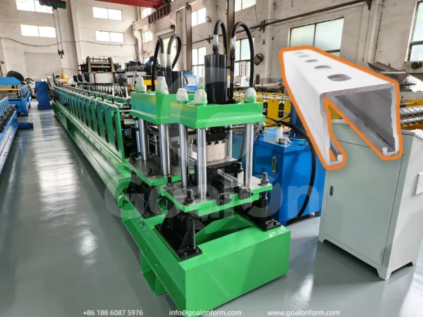 Post-Punching Ribbed Strut Channel Roll Forming Machine (1)