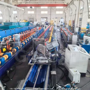 Saw-Cut Strut Channel Roll Forming Machine with Auto Stacker (2)