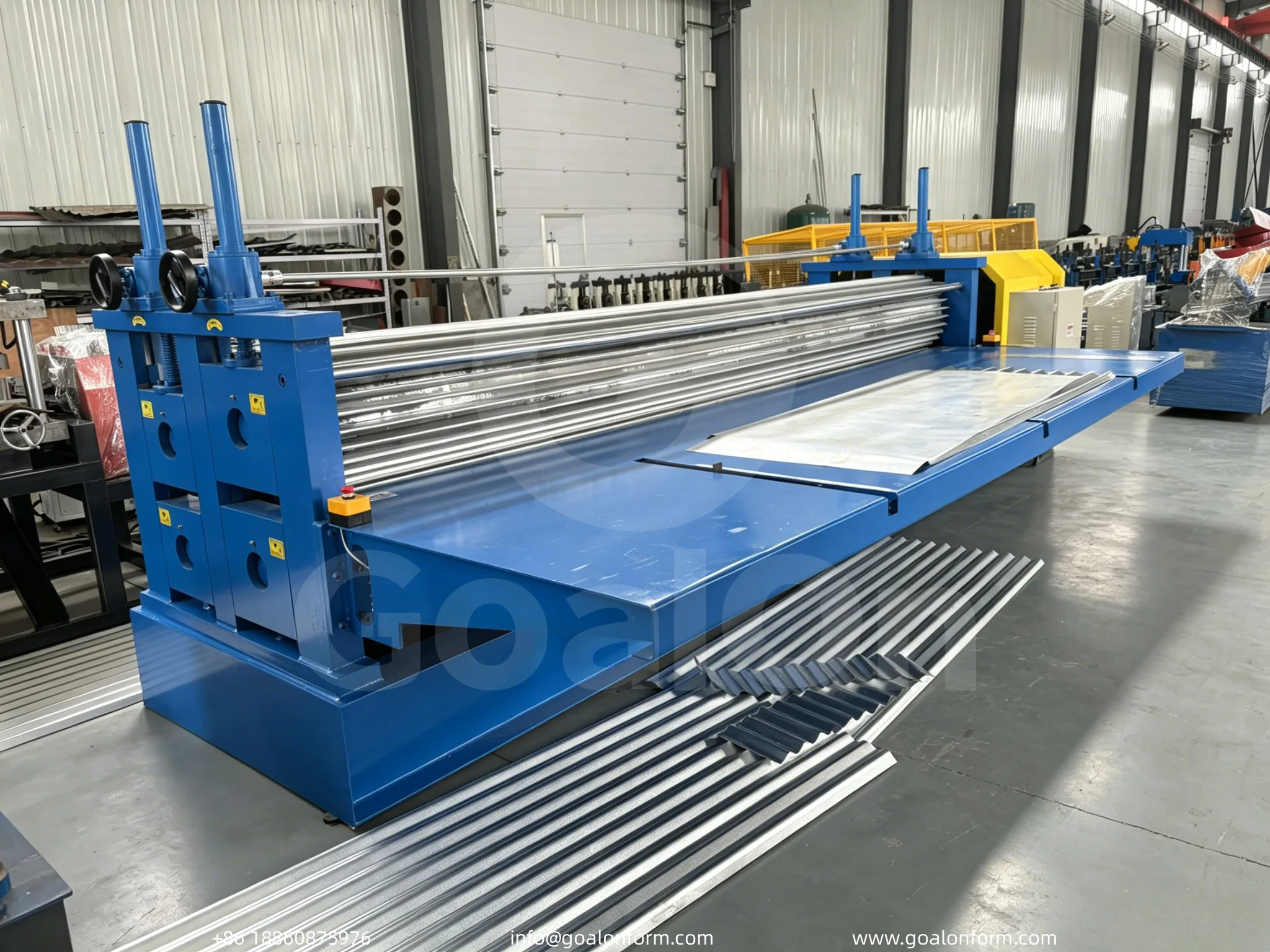 Transverse Barrel Corrugated Roof Sheet Making Machine